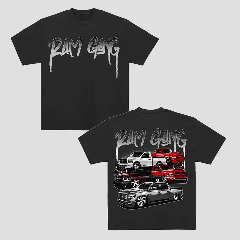 RAM Gang Vintage Cotton Old School Him Truck Classic - Adult & Kids T-Shirts, Sweatshirts & Hoodies apparel design preview 1