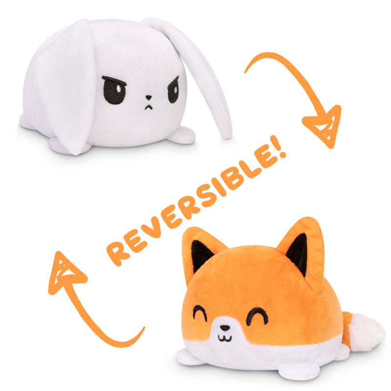 TeeTurtle Reversible Bunny Fox Plushie - Adult & Kids T-Shirts, Sweatshirts & Hoodies apparel design preview 1