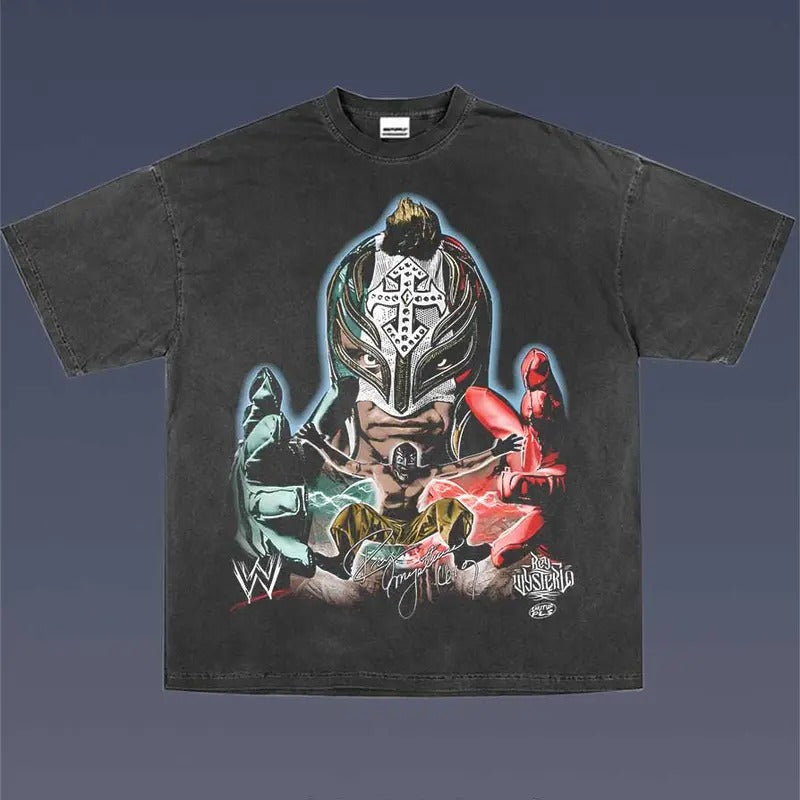 REY MYSTERIO 1.3 VINTAGE FAN - Adult & Kids T-Shirts, Sweatshirts & Hoodies apparel design preview 1