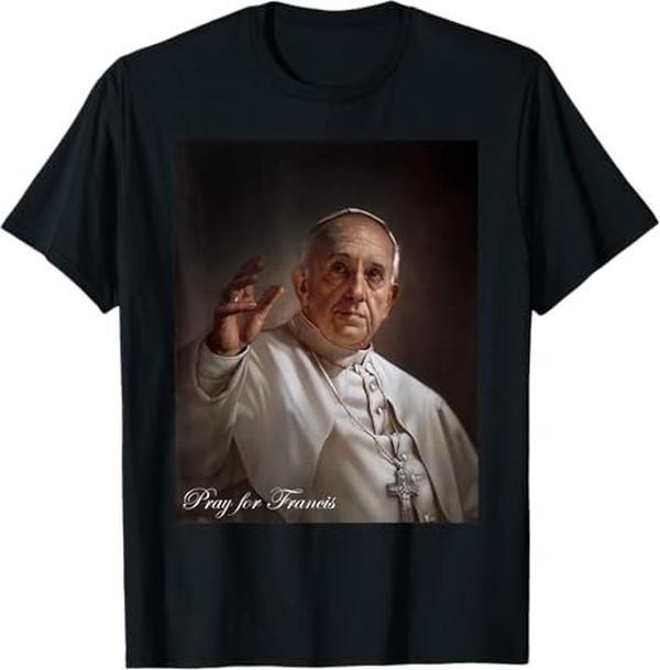 RIP Pope Francis Pray Inspirational God Bless - Adult & Kids T-Shirts, Sweatshirts & Hoodies apparel design preview 1