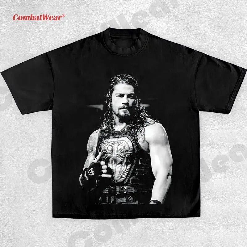 ROMAN REIGNS V2 Wrestling Wrestler Sports Vintage - Adult & Kids T-Shirts, Sweatshirts & Hoodies apparel design preview 1