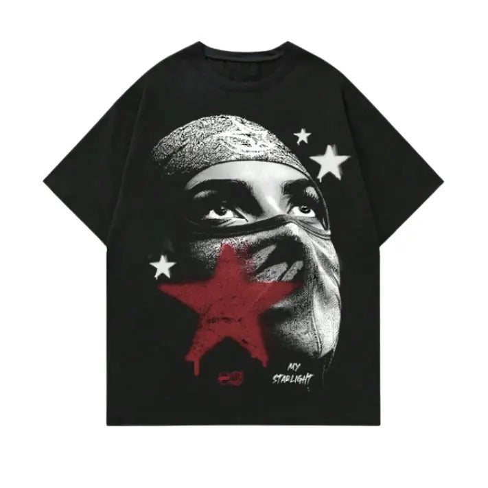 ROMWE Street Life Character Printed Short Sleeve Y2k - Adult & Kids T-Shirts, Sweatshirts & Hoodies apparel design preview 1