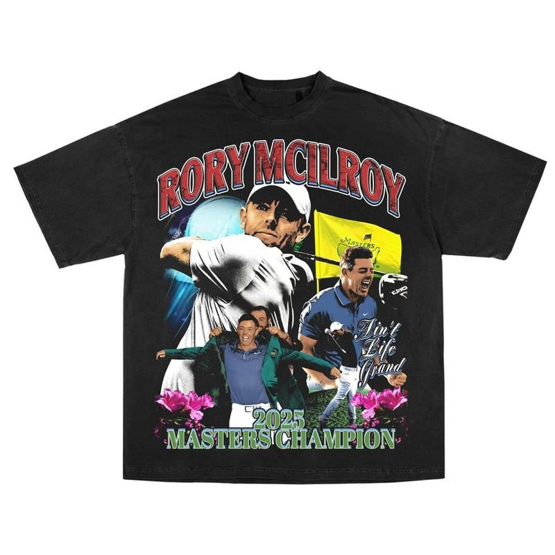 RORY MCILROY MASTERS CHAMPION - Adult & Kids T-Shirts, Sweatshirts & Hoodies apparel design preview 1