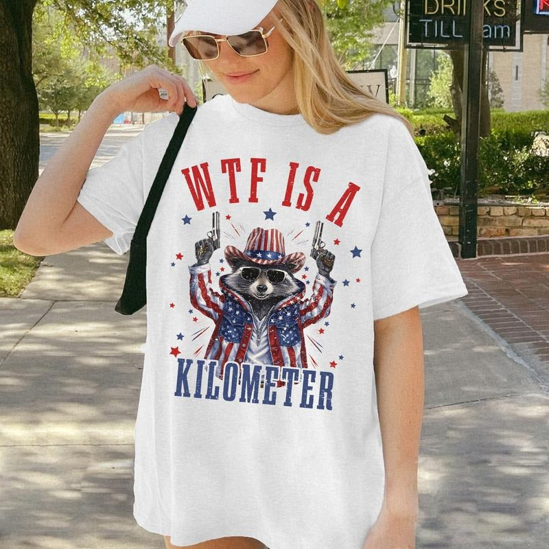 Raccoon W1F Is Kilometer Funny Veteran Day Gamer - Adult & Kids T-Shirts, Sweatshirts & Hoodies apparel design preview 1