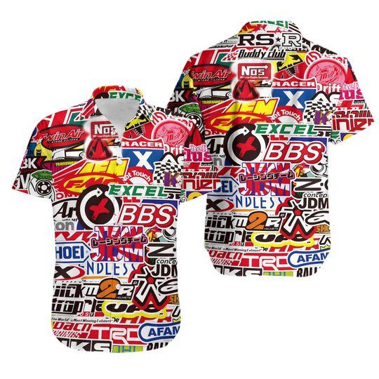 Racing car labeling hawaiian gift for family and - Adult & Kids T-Shirts, Sweatshirts & Hoodies apparel design preview 1