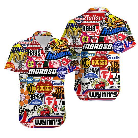 Racing car labeling hawaiian gift for family and - Adult & Kids T-Shirts, Sweatshirts & Hoodies apparel design preview 1