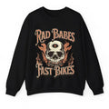Rad Babes Fast Bikes Vintage Skull Motorcycle Retro - Adult & Kids T-Shirts, Sweatshirts & Hoodies apparel design preview 1