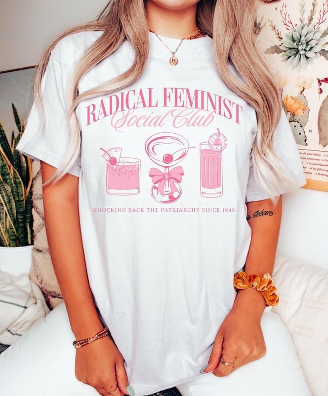 Radical Feminist Social Club Anti Patriarchy Feminism - Adult & Kids T-Shirts, Sweatshirts & Hoodies apparel design preview 1