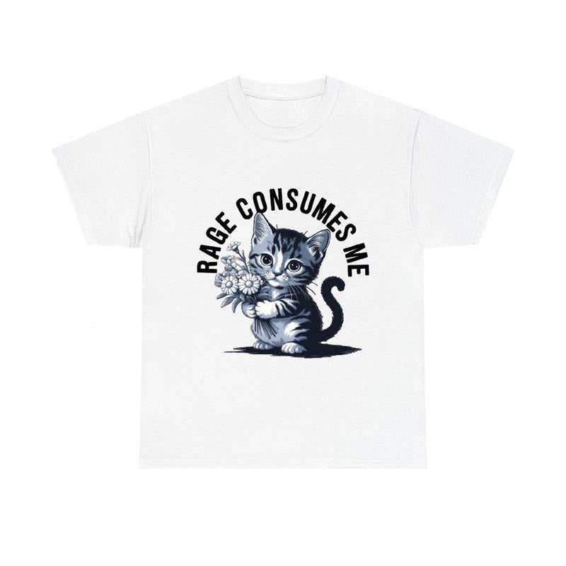 Rage Consumes Me Funny Kitty - Adult & Kids T-Shirts, Sweatshirts & Hoodies apparel design preview 1