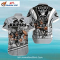 Raiders Hawaiian Fierce Football Player Design - Adult & Kids T-Shirts, Sweatshirts & Hoodies apparel design preview 1