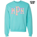 Rainbow Plaid Monogram 'NLB' - Adult & Kids T-Shirts, Sweatshirts & Hoodies apparel design preview 1