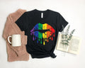 Rainbow Pride Lips LGBT Love Is - Adult & Kids T-Shirts, Sweatshirts & Hoodies apparel design preview 1