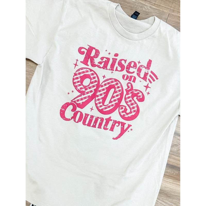 Raised 90'S Country Top - Adult & Kids T-Shirts, Sweatshirts & Hoodies apparel design preview 1