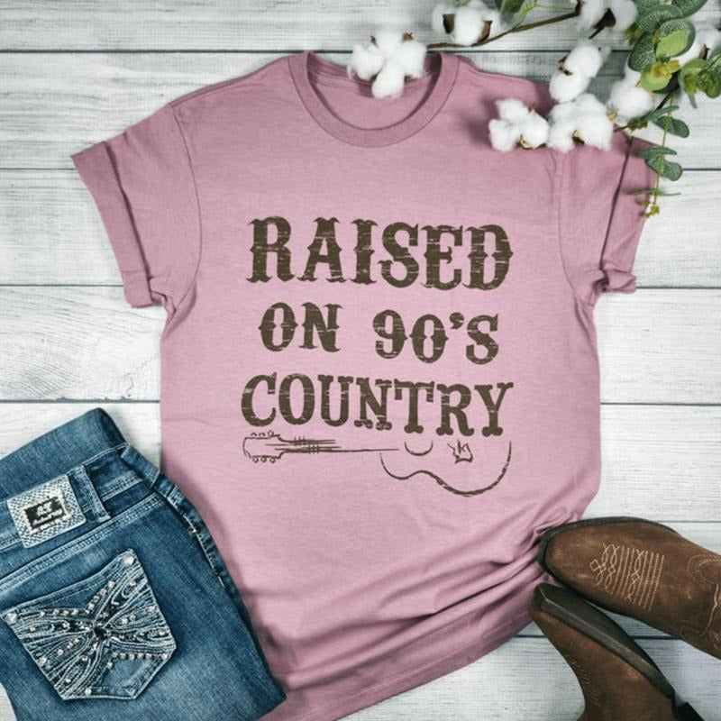 Raised 90'S Country - Adult & Kids T-Shirts, Sweatshirts & Hoodies apparel design preview 1