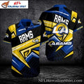 Rams Energy Stripe Hawaiian Dynamic Yellow Zigzag - Adult & Kids T-Shirts, Sweatshirts & Hoodies apparel design preview 1
