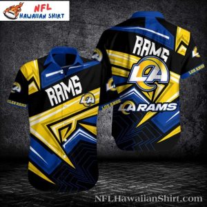 Rams Energy Stripe Hawaiian Dynamic Yellow Zigzag - Adult & Kids T-Shirts, Sweatshirts & Hoodies apparel design preview 1