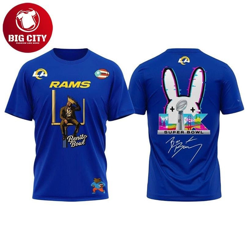 Rams x Bad Bunny SB LX The Halftime Show Two Sided - Adult & Kids T-Shirts, Sweatshirts & Hoodies apparel design preview 1