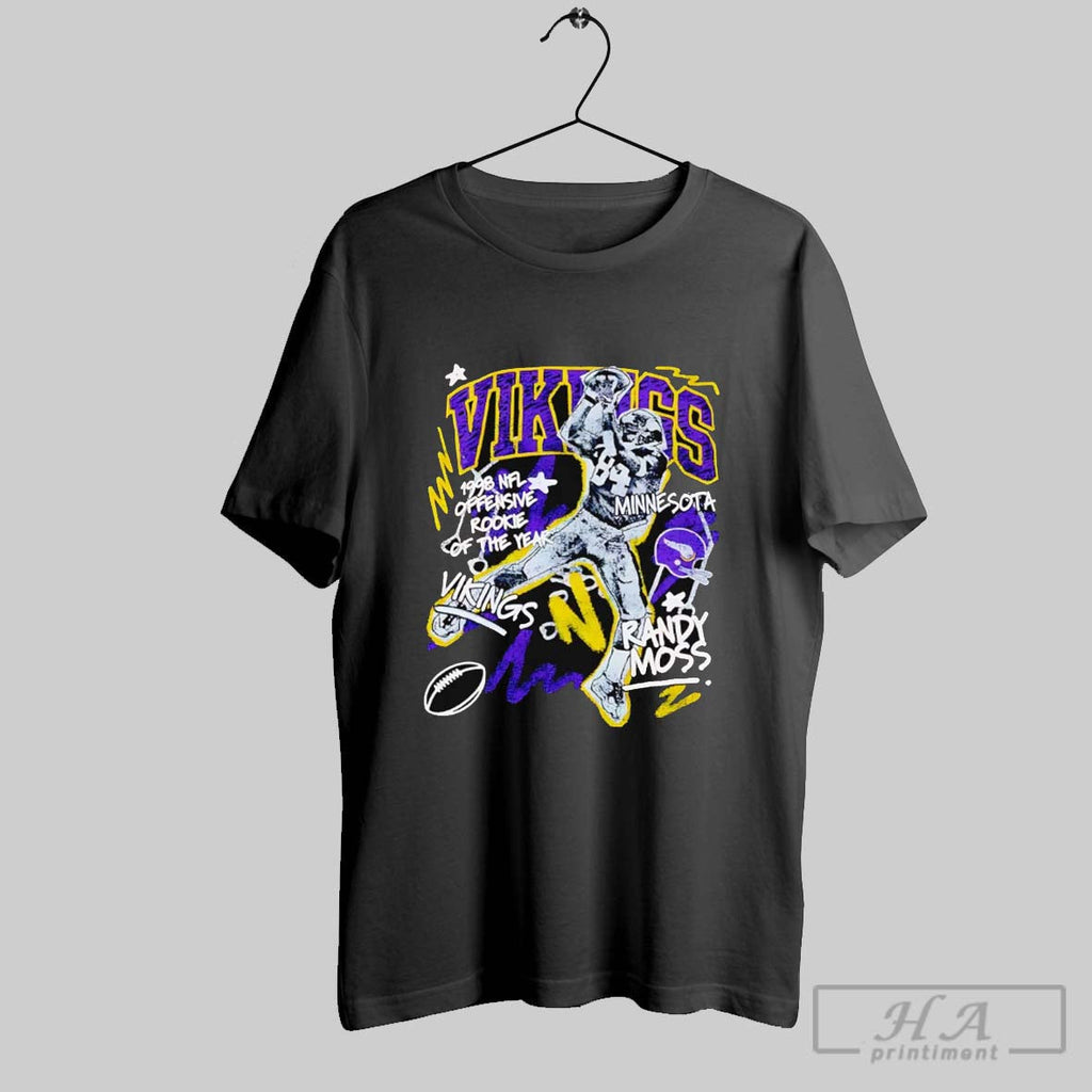 Randy Moss Minnesota Vikings Chalked Up Player - Adult & Kids T-Shirts, Sweatshirts & Hoodies apparel design preview 1