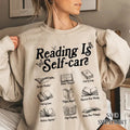 Reading Is Self Care Bookish Mental Health Read More - Adult & Kids T-Shirts, Sweatshirts & Hoodies apparel design preview 1