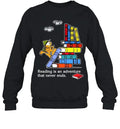Reading Is Adventure That Never Ends Garfiiield Funny - Adult & Kids T-Shirts, Sweatshirts & Hoodies apparel design preview 1