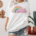Reading Rainbow Retro Librarian Teacher Appreciation - Adult & Kids T-Shirts, Sweatshirts & Hoodies apparel design preview 1