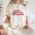 Reading Rainbow Retro Librarian Teacher Appreciation - Adult & Kids T-Shirts, Sweatshirts & Hoodies apparel design preview 1