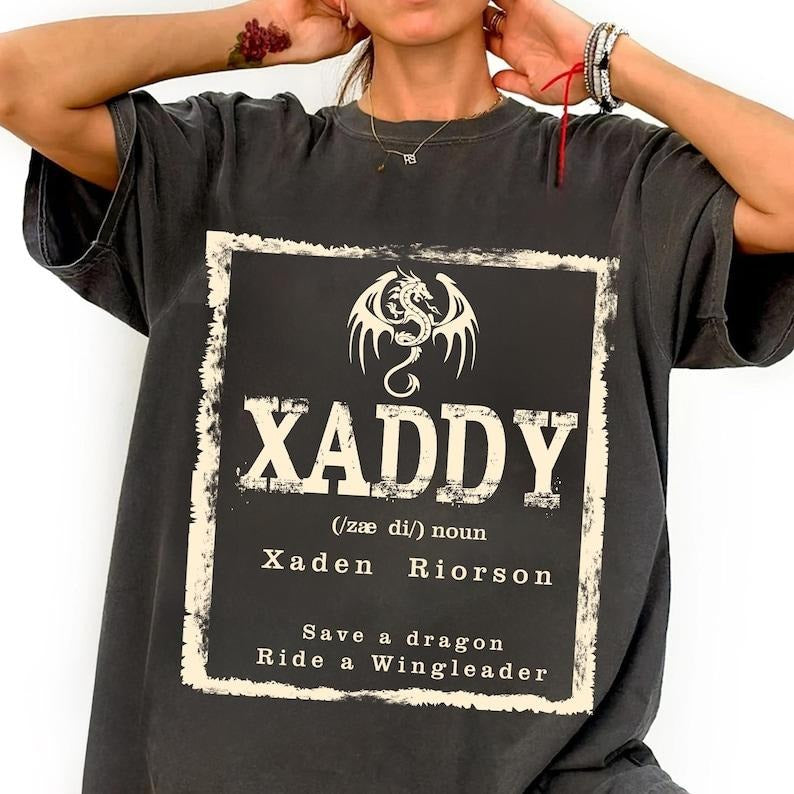 Rebecca Yarros Iron Flame Fourth Wing Xaden Riorson - Adult & Kids T-Shirts, Sweatshirts & Hoodies apparel design preview 1