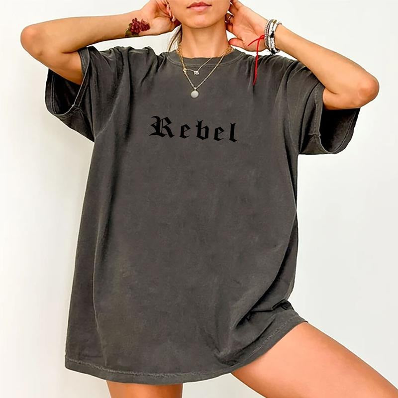 Rebel Punk Rock N Roll Cute Fun Retro Vintage Saying - Adult & Kids T-Shirts, Sweatshirts & Hoodies apparel design preview 1