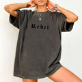 Rebel Punk Rock N Roll Cute Fun Retro Vintage Saying - Adult & Kids T-Shirts, Sweatshirts & Hoodies apparel design preview 1