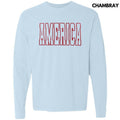 Red America Puff Comfort Colors - Adult & Kids T-Shirts, Sweatshirts & Hoodies apparel design preview 1