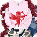 Red Cupid Sequin Patch LIGHT PINK - Adult & Kids T-Shirts, Sweatshirts & Hoodies apparel design preview 1