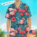 Red Flower Flamingo Hawaiian - Adult & Kids T-Shirts, Sweatshirts & Hoodies apparel design preview 1