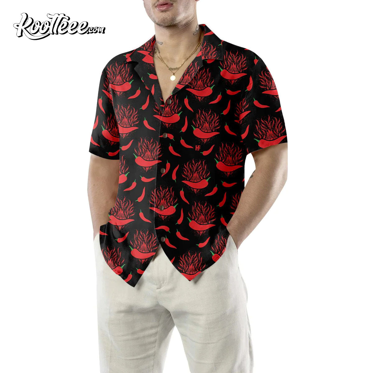 Red Hot Chilli Pepper Funny Hawaiian - Adult & Kids T-Shirts, Sweatshirts & Hoodies apparel design preview 1