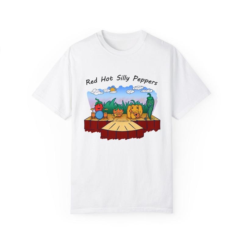 Red Hot Silly Peppers Funny Meme Nostalgic Band - Adult & Kids T-Shirts, Sweatshirts & Hoodies apparel design preview 1