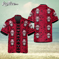 Red Pattern Color Skull Hawaiian - Adult & Kids T-Shirts, Sweatshirts & Hoodies apparel design preview 1