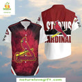 St Louis Cardinals Hawaiian Red Smoke Pattern Fiery - Adult & Kids T-Shirts, Sweatshirts & Hoodies apparel design preview 1