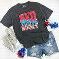 Red White Boozy Comfort Colors - Adult & Kids T-Shirts, Sweatshirts & Hoodies apparel design preview 1