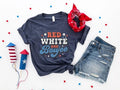 Red White Boujee Retro Groovy 4th July Patriotic - Adult & Kids T-Shirts, Sweatshirts & Hoodies apparel design preview 1