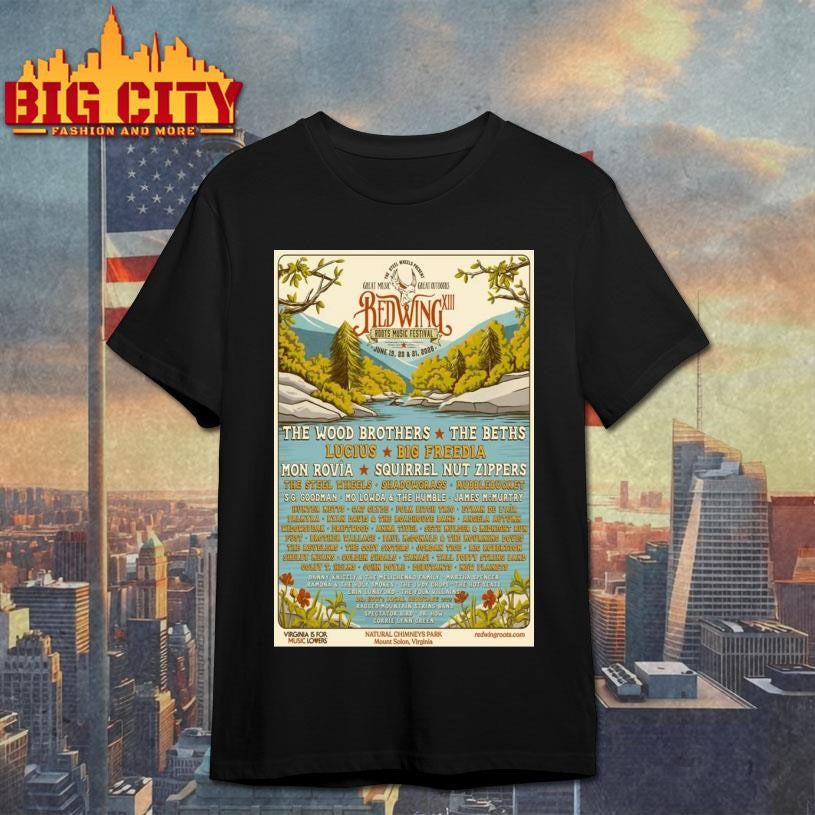 Red Wing Roots Music Festival June 19-21 2026 Tour - Adult & Kids T-Shirts, Sweatshirts & Hoodies apparel design preview 1