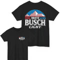 Red White Busch Light Both Sided Fabric Menswear - Adult & Kids T-Shirts, Sweatshirts & Hoodies apparel design preview 1