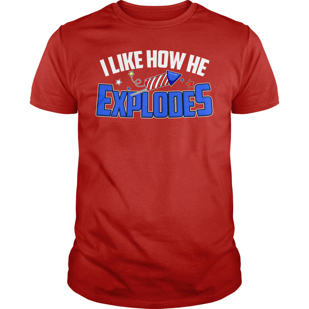 I Like How He Explodes - Adult & Kids T-Shirts, Sweatshirts & Hoodies apparel design preview 1