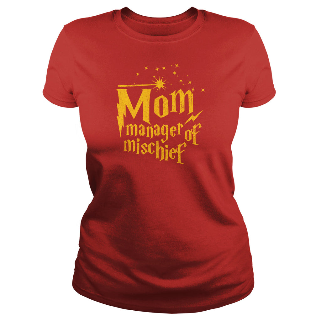 Mom Manager Of Mischief - Adult & Kids T-Shirts, Sweatshirts & Hoodies apparel design preview 1