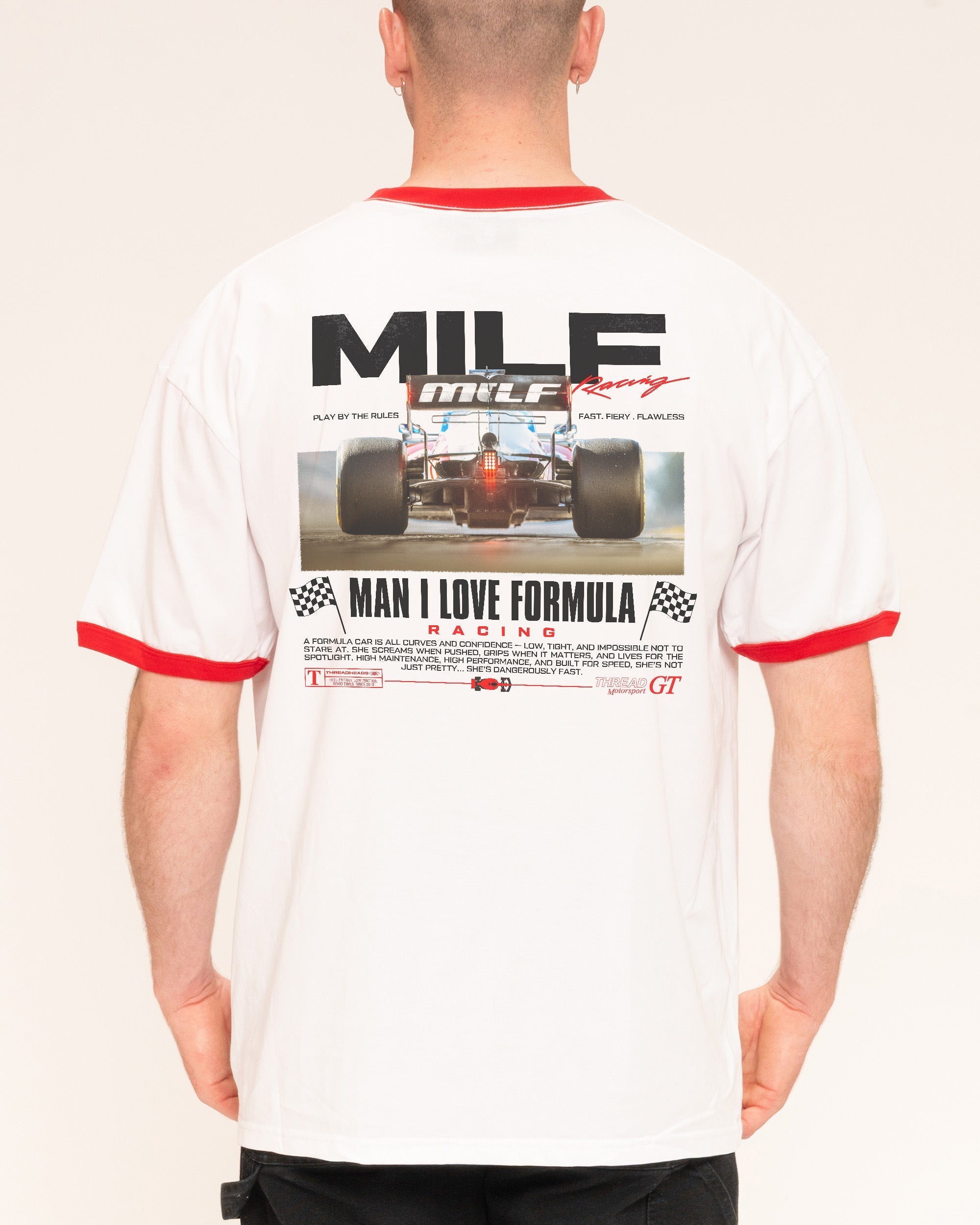 MILF Racing - Adult & Kids T-Shirts, Sweatshirts & Hoodies apparel design preview 1