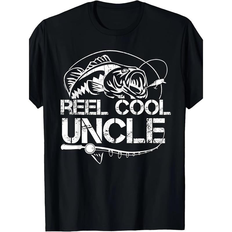 [Reel Cool Uncle Cotton Breathable Round Neck - Adult & Kids T-Shirts, Sweatshirts & Hoodies apparel design preview 1