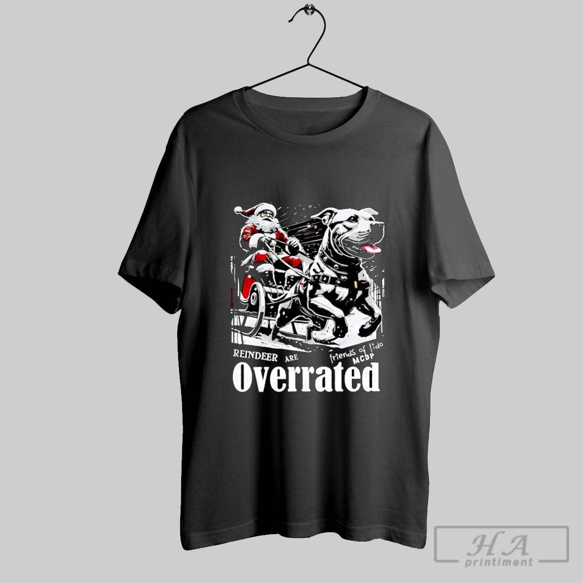 Reindeer Are Overrated Christmas Sweater And V Neck - Adult & Kids T-Shirts, Sweatshirts & Hoodies apparel design preview 1