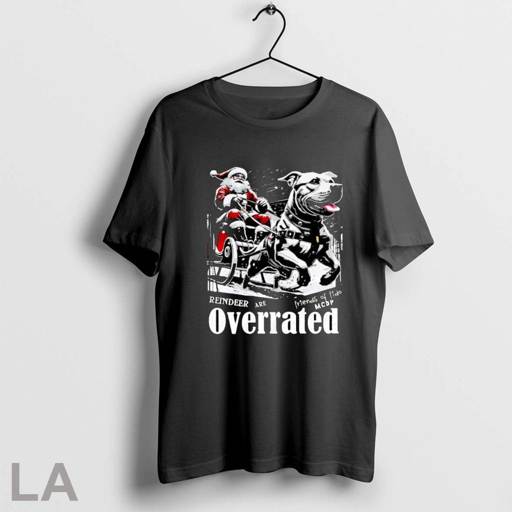 Reindeer Are Overrated Christmas - Adult & Kids T-Shirts, Sweatshirts & Hoodies apparel design preview 1