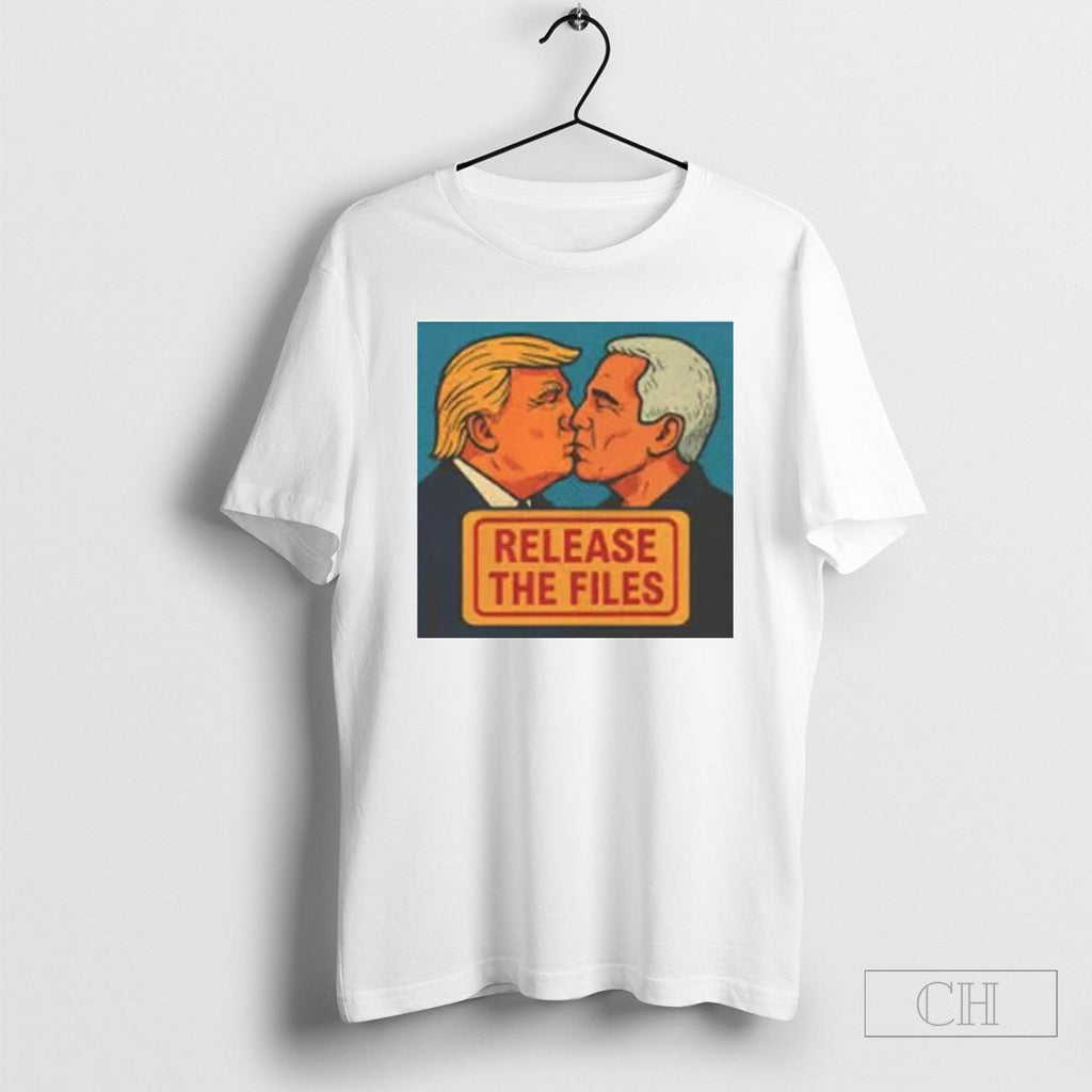 Release The Files Trump Epstein Meme Graphic - Adult & Kids T-Shirts, Sweatshirts & Hoodies apparel design preview 1