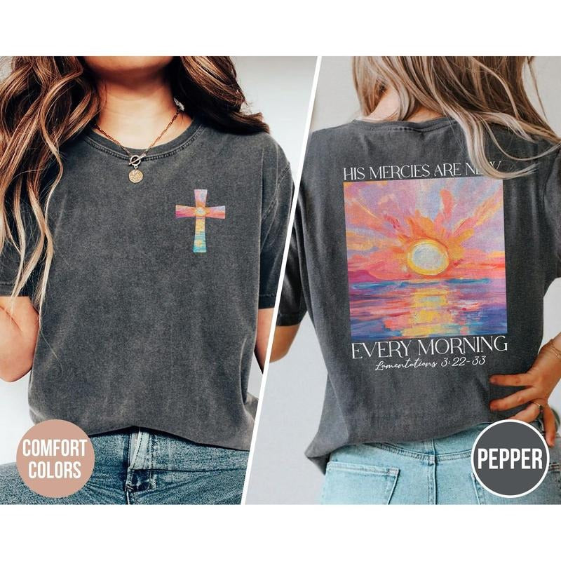 Religious Comfort Colors Christian Inspirational - Adult & Kids T-Shirts, Sweatshirts & Hoodies apparel design preview 1