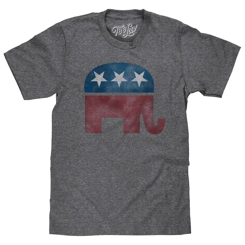 Republican Elephant Gray - Adult & Kids T-Shirts, Sweatshirts & Hoodies apparel design preview 1