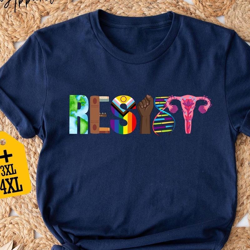 Resist Black Power Fist Cotton Statement Activists - Adult & Kids T-Shirts, Sweatshirts & Hoodies apparel design preview 1
